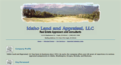 Desktop Screenshot of idaholandandappraisal.com